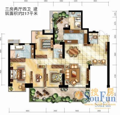 东方时代商城户型图
