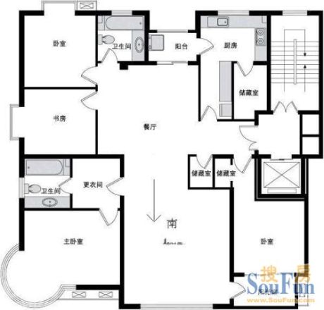 长信海景花园户型图