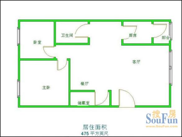 望江东竹苑户型图