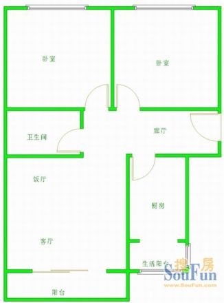 滨河丽景户型图