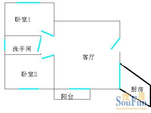 芒果公寓户型图