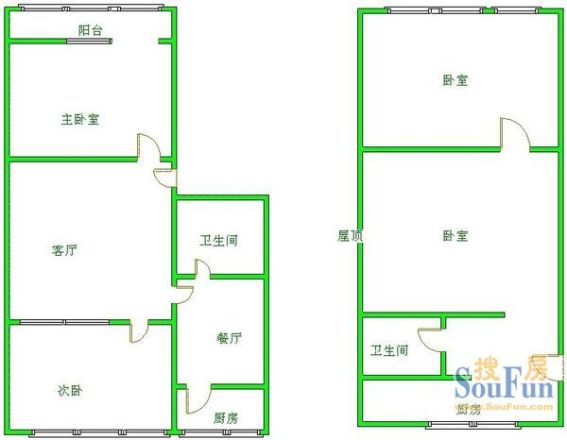 二道桥街32号院户型图