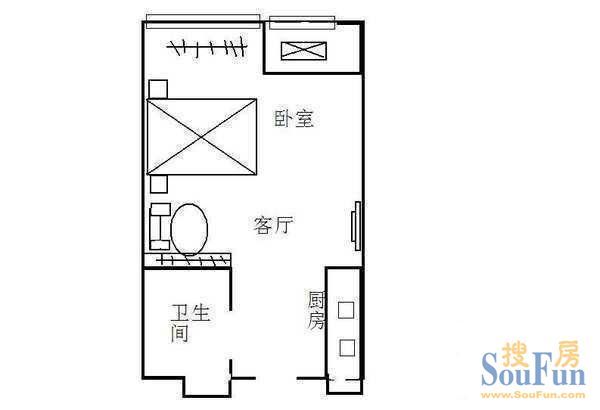 西城时代商务中心户型图