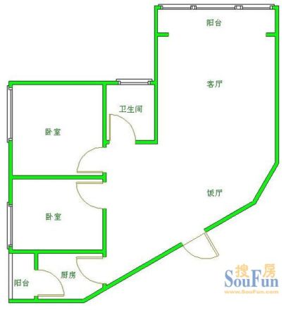 高攀路18号院户型图