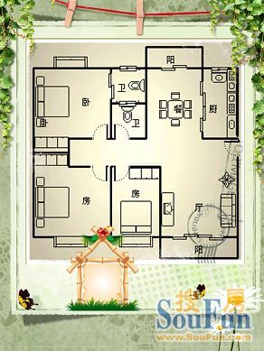 三优花园户型图