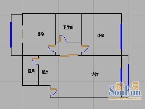 双流顺兴苑户型图