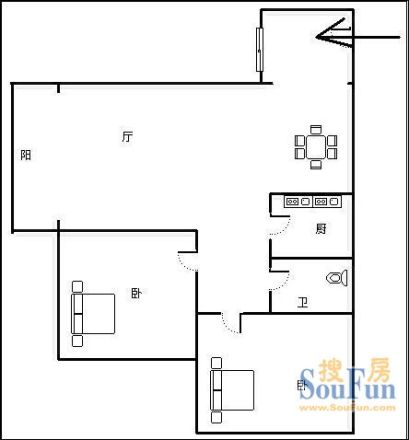 地质勘查院宿舍户型图