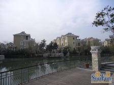 联排别墅,南花园前面无遮挡,有地下室有阁楼