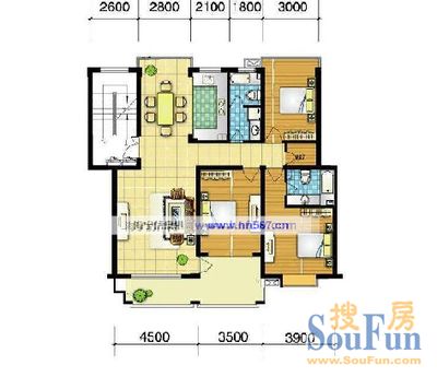 桃花路省一建宿舍户型图