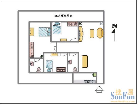 铵琦豪庭户型图