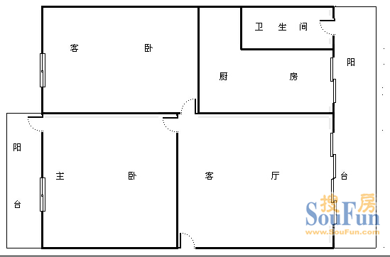 华阳二医院宿舍户型图
