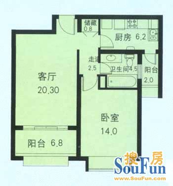 永业公寓户型图
