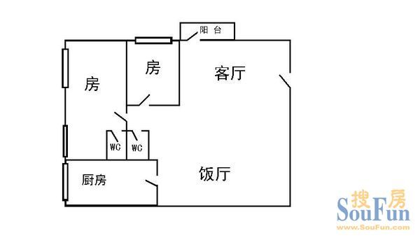 东方花苑大厦户型图