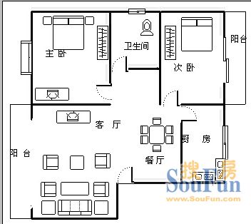 阳光花园户型图
