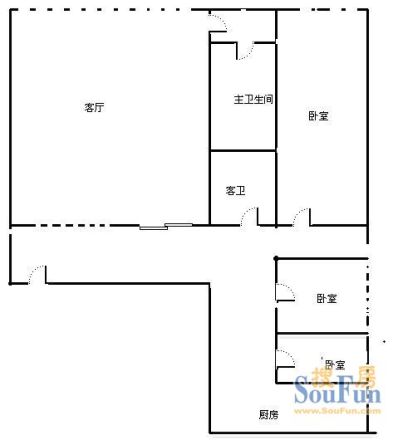 华西大厦公寓户型图