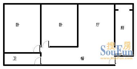 自由星城一期户型图