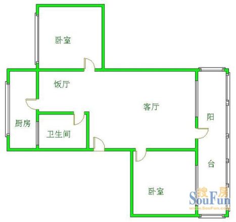 玉沙路98号院户型图
