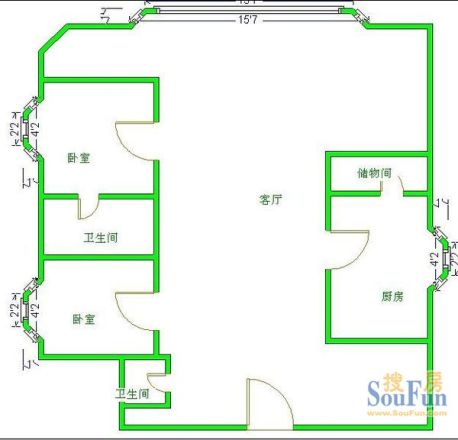 府河苑户型图