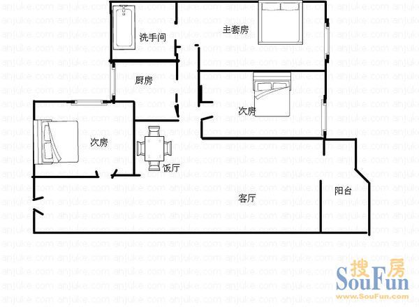 金叶花园户型图
