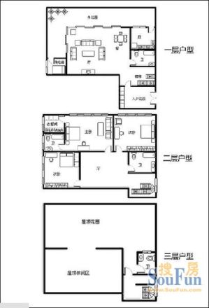 宽巷子四合院别墅户型图