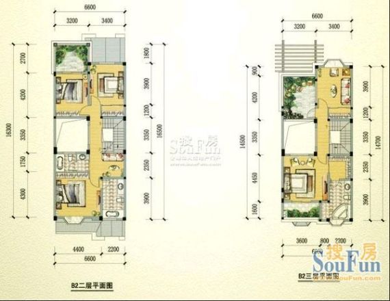 蓝光香碧歌庄园别墅户型图
