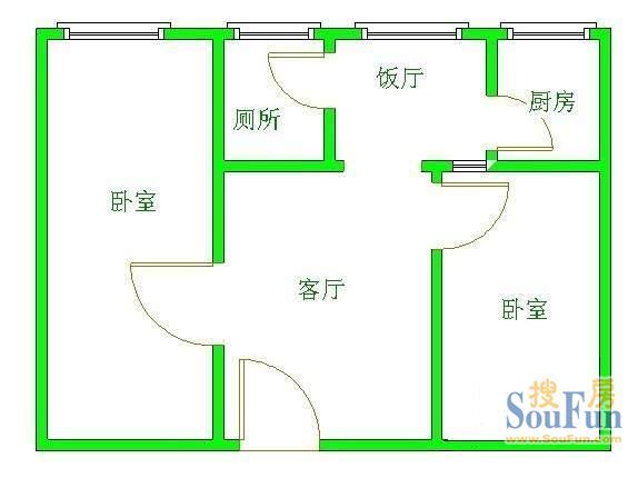 互利西一巷8号院户型图
