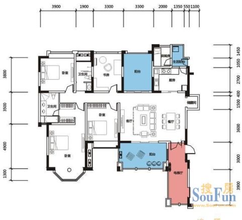映月大家户型图