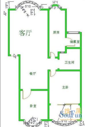金色花园一期户型图