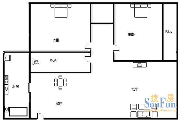 河畔花园户型图