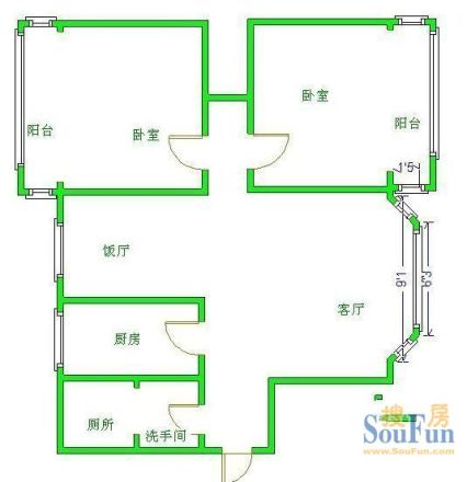 石马巷1号院户型图