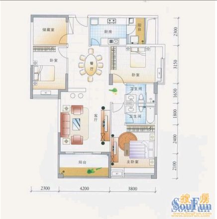 楼下新村户型图