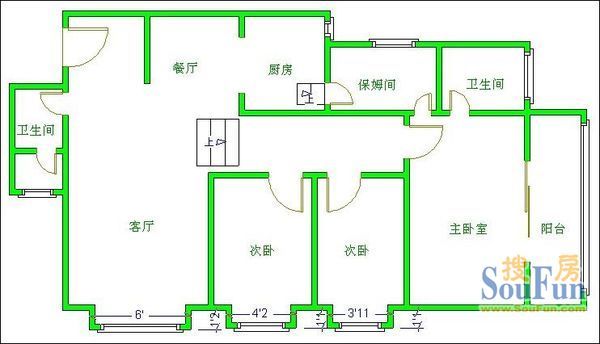 西安中路39号院户型图