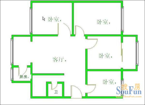 石马巷1号院户型图