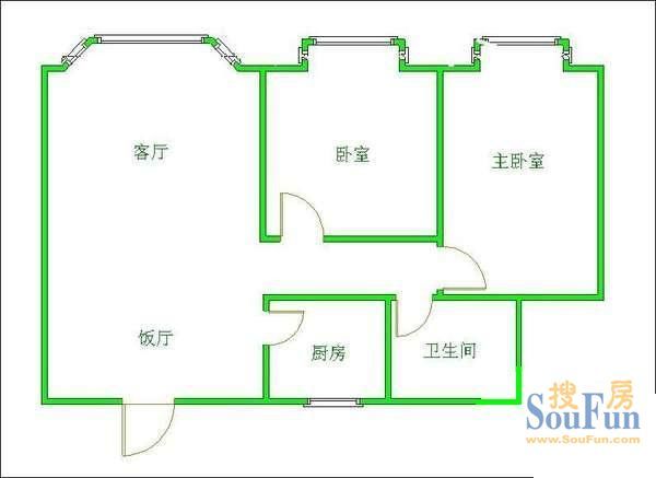 国嘉华庭公寓户型图