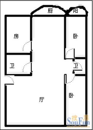 新青年商住楼户型图