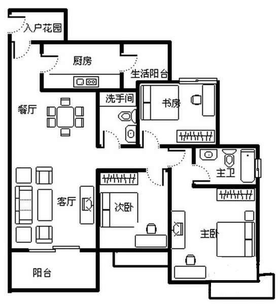 新康花园户型图