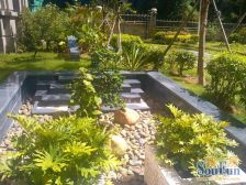 全明格局 看小区中庭 背山面海 格局通透