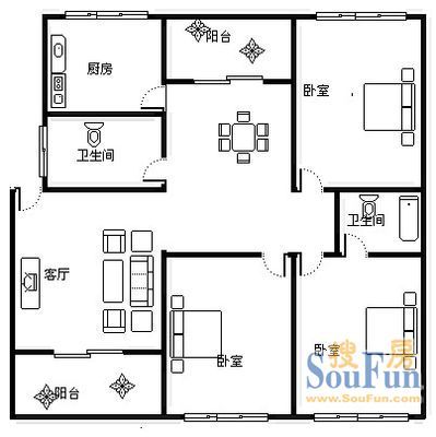 长冶路二段小区户型图