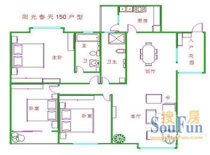 阳光春天户型图