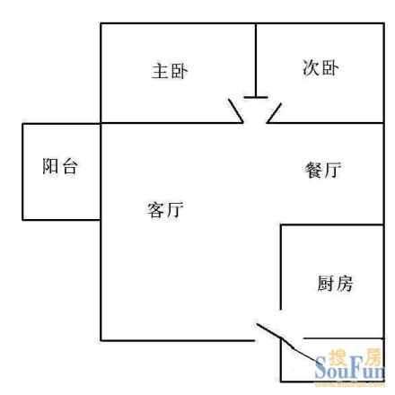 芒果公寓户型图