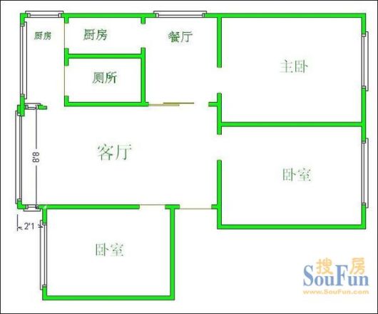 营通巷23号院户型图