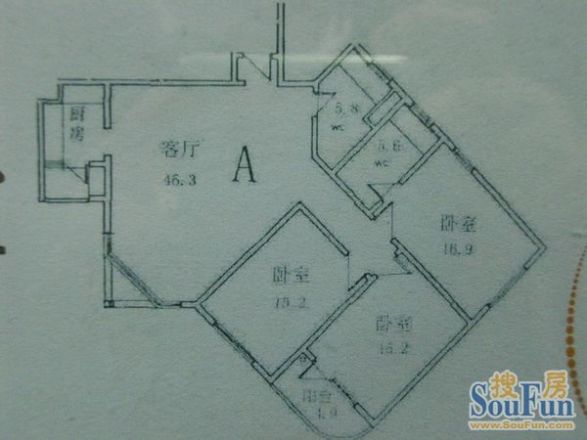 培文公寓户型图