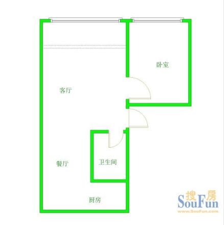 署袜北一街社区户型图