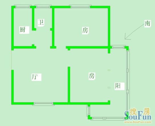 水果湖农业银行宿舍户型图