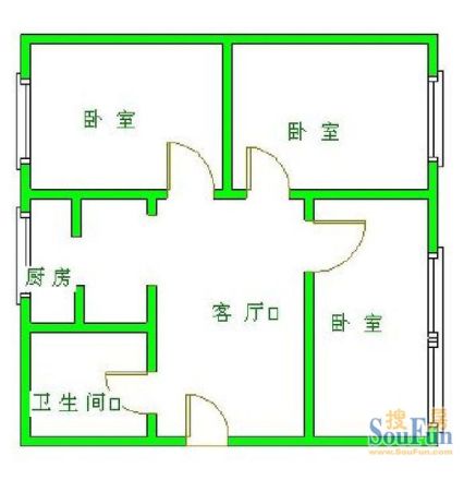 青羊西路2号院户型图