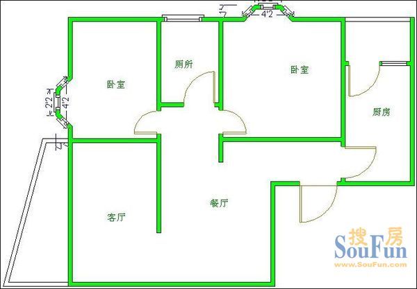 川航佳园户型图