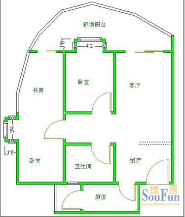檀香山花园户型图