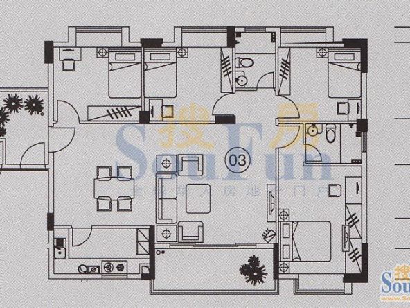 四居室|131|15万 装饰公司地 址天河东路丰兴广场a座8楼