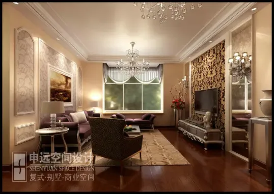 美兰湖颐景园-现代简约-三居室-装修案例-上海房天下家居装修网