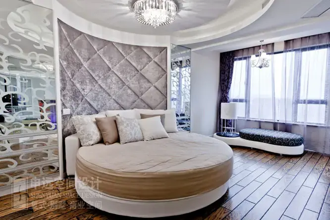 金地湾流域-四居室-180平米-卧室装修效果图